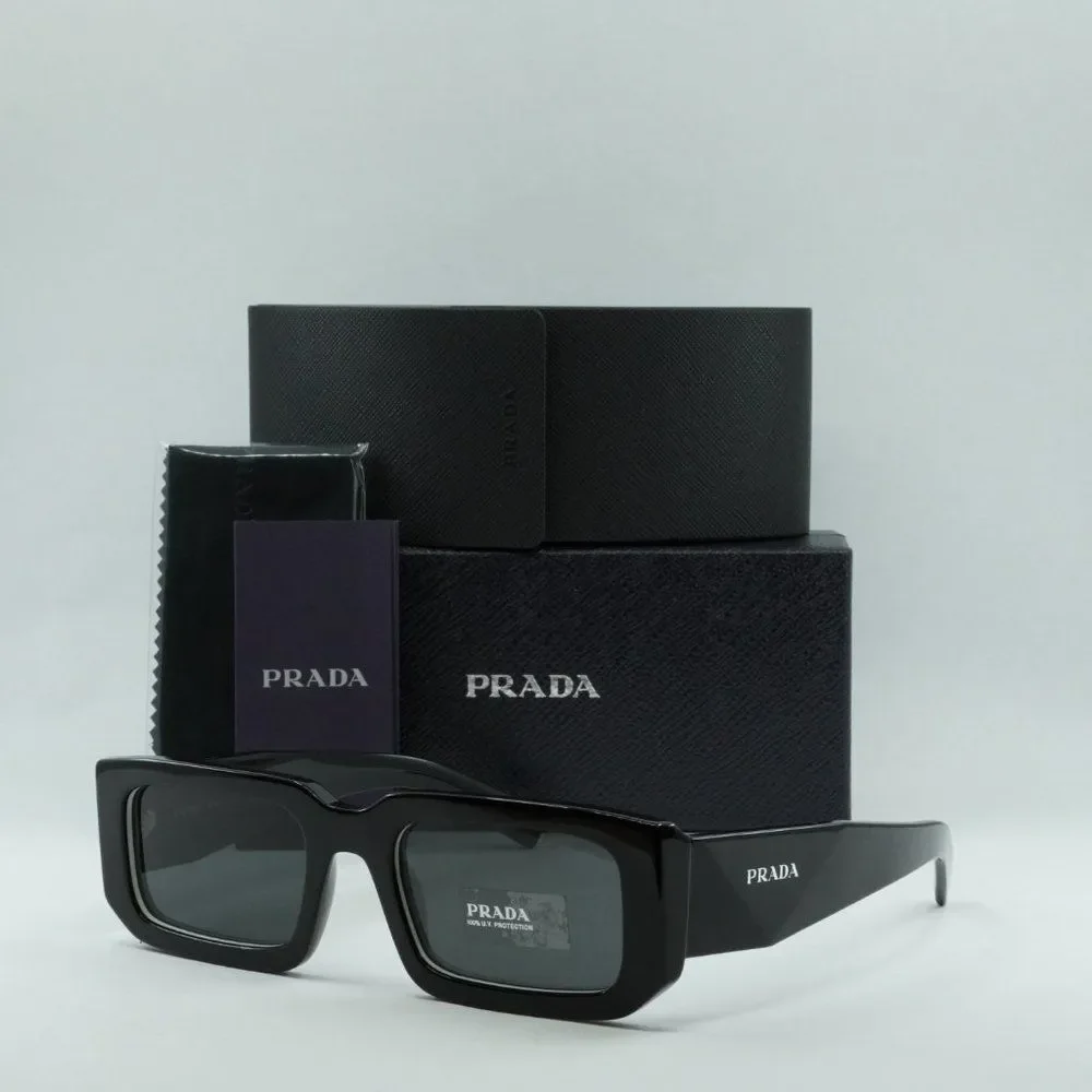 💯 NEW PRADA PR06YS 09Q5S0 BLACK GREY SUNGLASSES - Picture 13 of 13
